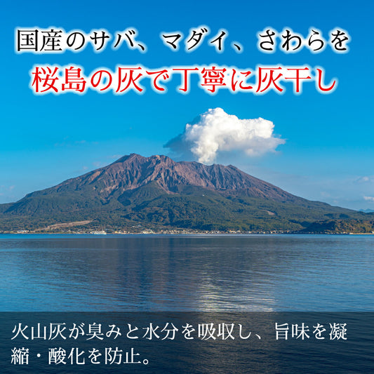 【鹿児島の目利き】鹿児島名産・灰干し干物(さば・たい・さわら)旨味凝縮の贅沢3種