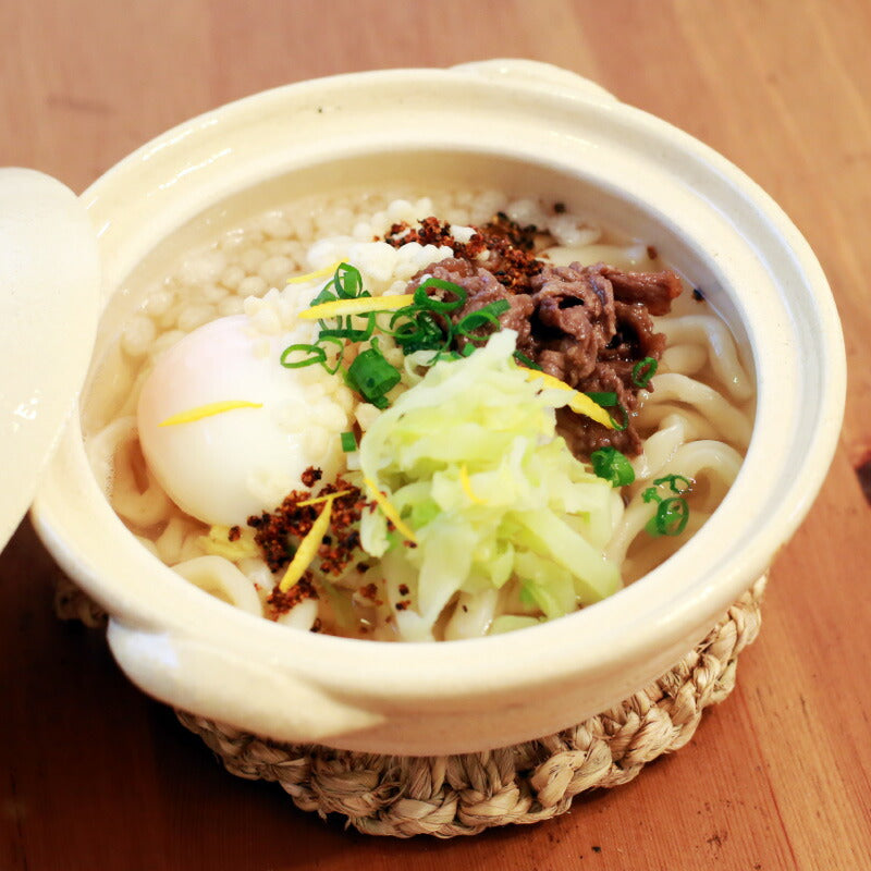 富士吉田名物の日本一硬い「吉田のうどん」＆「ほうとう」＋辛み豊かな「すりだね【激辛味】」付き
