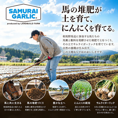 サムライガーリック 七味 ガーリックパウダー 選べる2種類 にんにく調味料 福島県浪江町産 ニンニク スパイス 香辛料 青山椒 唐辛子 国産にんにく ランドビルドファーム SAMURAI GARLIC