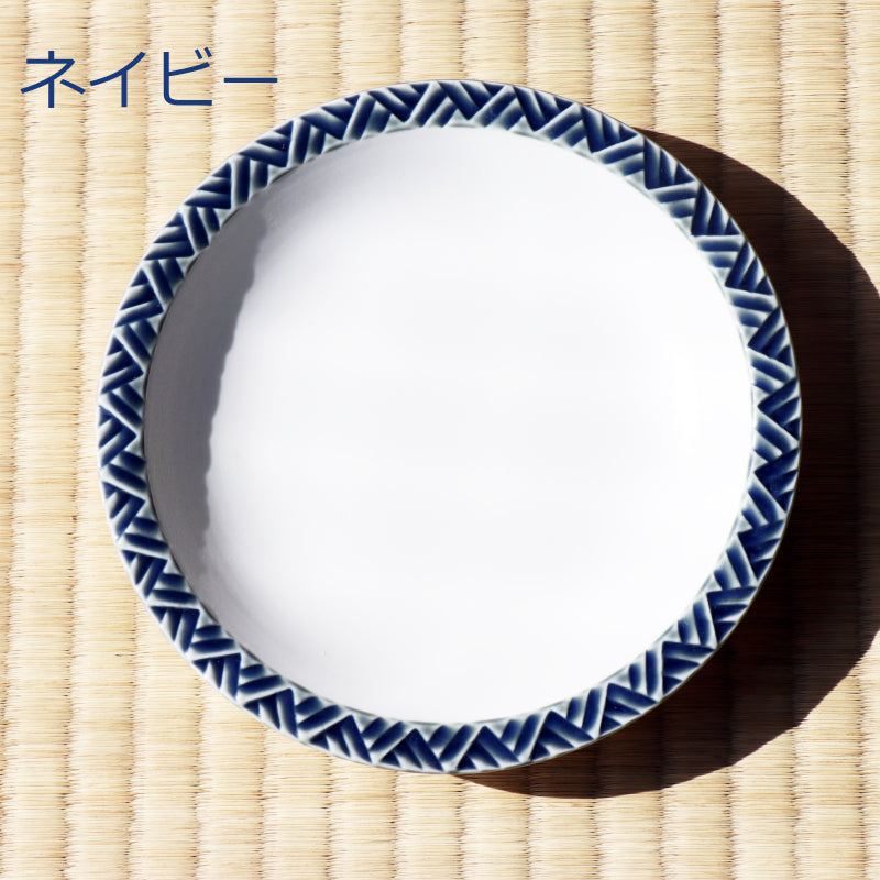 波佐見焼「一真窯」15cm 丸皿 プレート ジモンリング 小皿