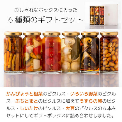 【ギフト箱入り】宮ぴくるす 無添加ピクルス｜栃木産野菜×老舗酢蔵仕込み おしゃれな贈り物にも