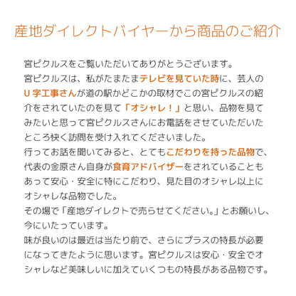 【ギフト箱入り】宮ぴくるす 無添加ピクルス｜栃木産野菜×老舗酢蔵仕込み おしゃれな贈り物にも