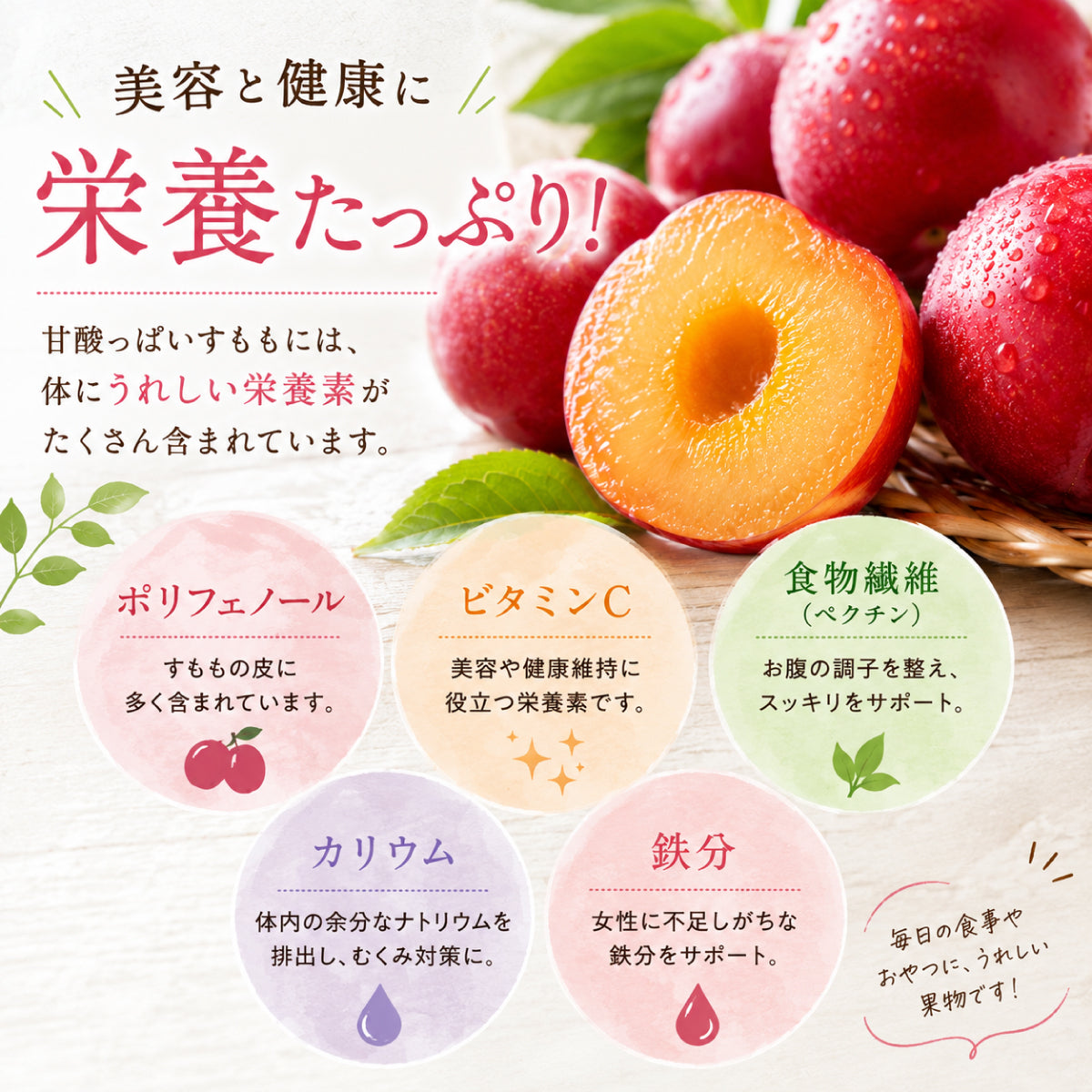 山梨県笛吹市産 すもも 42玉入り 約4kg 減農薬栽培 産地直送 村松農園